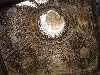 Piękna, ale bardzo zniszczona kopuła kaplicy grobowej na zamku Sieniawskich w Brzeżanach